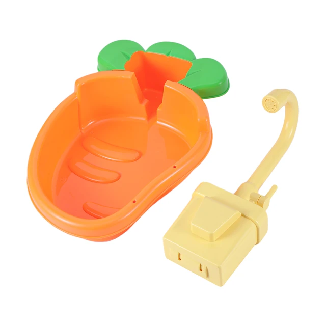 Plastic Parrot Bath Basin Automatic Bath Box Small Bird Cage Bathroom Multi-Functional Bird Toy Bath Basin Set Bird Supplies 1Pc 3