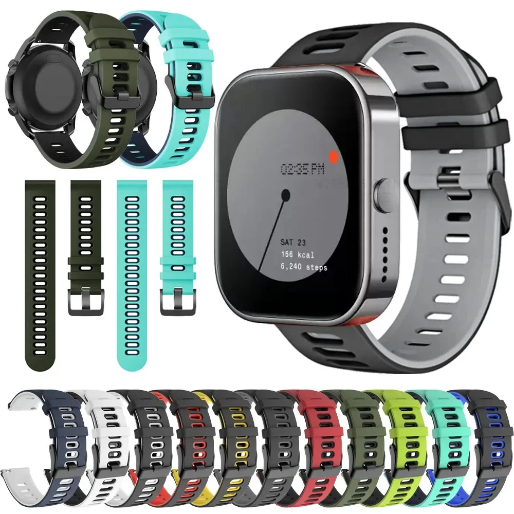 Sports Silicone Swim Watchband - Soft Rubber Strap Replacement Accessory