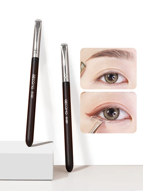 Eyeliner brush eyebrow brush do not eat powder easy overhand blade flat head brush circular arc brush eye repair makeup brush 1