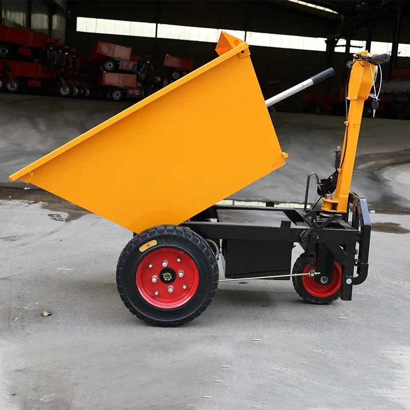 High Quality Battery Hand Dump Cart Powered Dump-overland Carts Garden Trolley