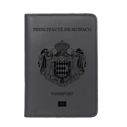 Handmade Personalized Engraved Passport Cover & Card Holder (Monaco - Black)