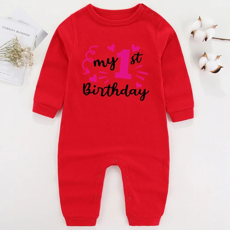 It's My Half Birthday Girls Outfits Long Sleeve Newborn Baby Boy Winter Clothes Cotton Infant One Piece Baby Romper Autumn Warm Baby Bodysuits  Baby Rompers