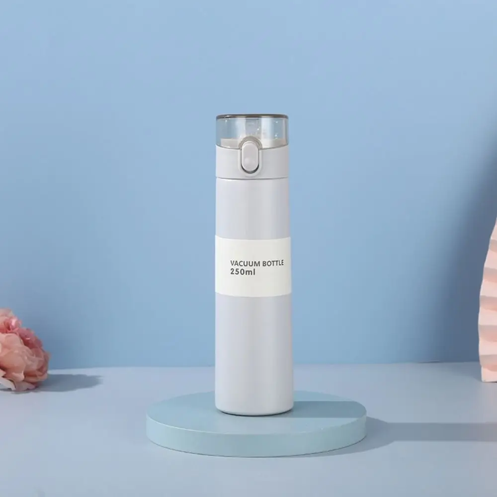 Mini Copo Térmico Portátil à Prova de Vazamento com Bolso de Abertura, Garrafa Térmica Isolada com Palha, Um Botão, Caneca Térmica, 150 ml, 250ml, Fashion 9