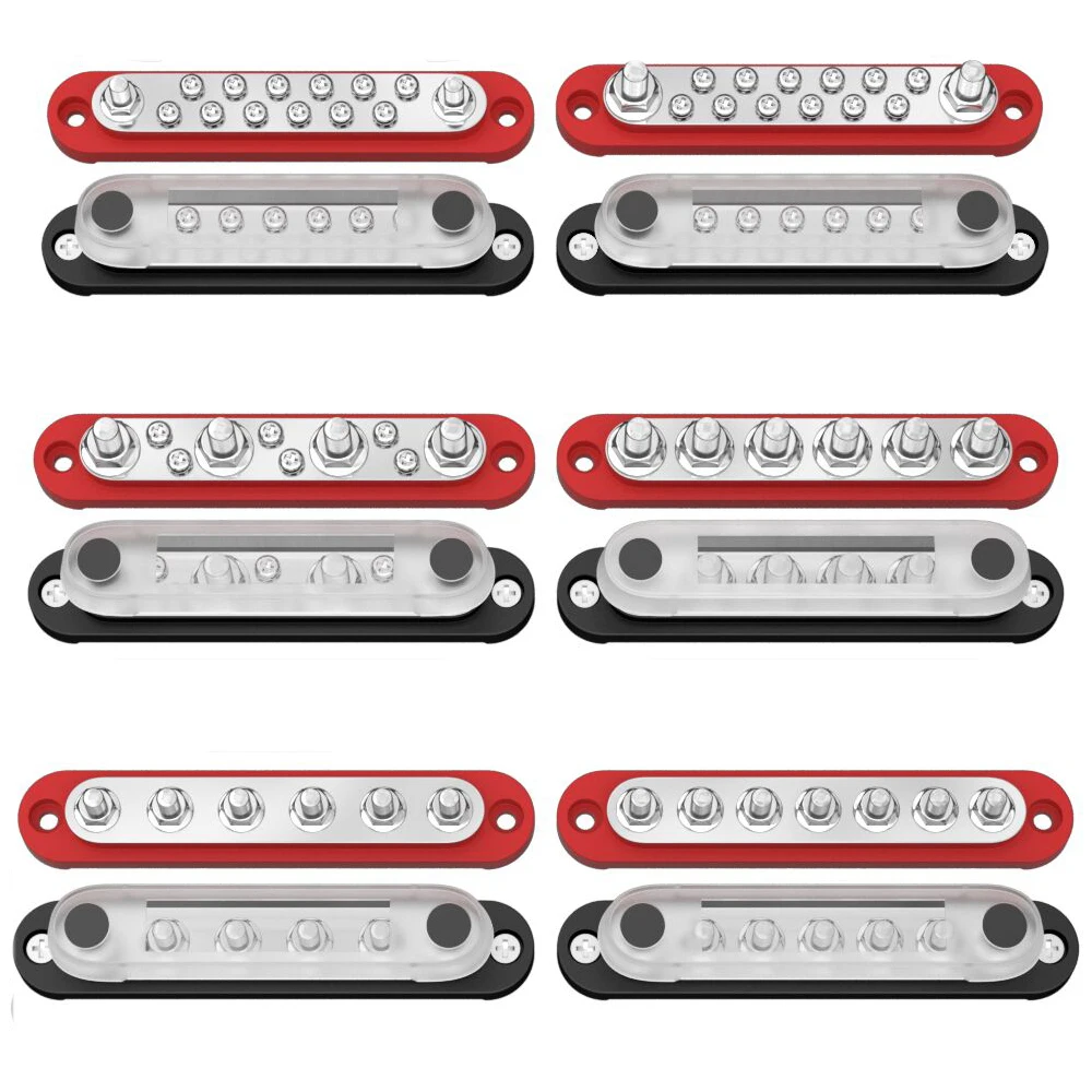 Power Distribution Block DaierTek Car Terminal Block Negative Bus Bar 12V 150A 12V M8 Terminal Bus For Automotive