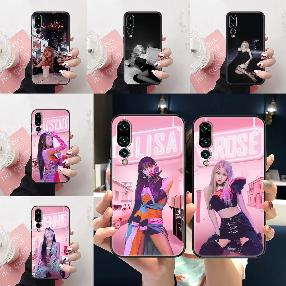 BLACKPINKS LISA lalisa Phone Case For Huawei P Mate P10 P20 P30 P40 10 20 Smart Z Pro Lite black fashion back pretty funda trend |