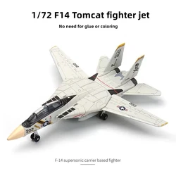 1/72 Fighter Model DIY Assemble Kit - 3D Puzzle for Tabletop Decor and Collection (F14 No Box)