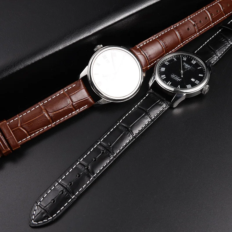 Premium Genuine Calfskin Leather Watch Band - Quick Release Strap