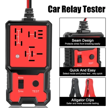 Car Relay Tester Voltage Tester Universal 12V Car Battery Checker Automotive Electronic Relay Tester LED Indicator Light 1
