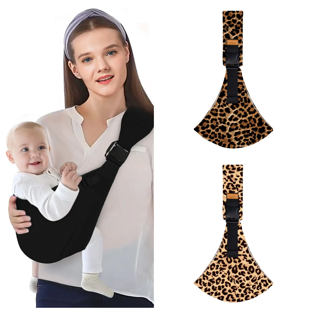Baby Carrier Sling Baby Carrier Baby Sling Carrier Newborn to Toddler Lightweight Adjustable Straps Toddler