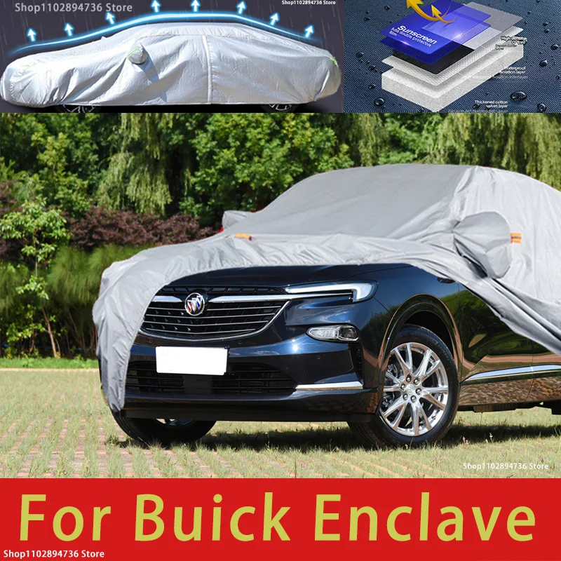 For Buick Enclave  Outdoor Protection Full Car Covers Snow Cover Sunshade Waterproof Dustproof Exterior Car accessories