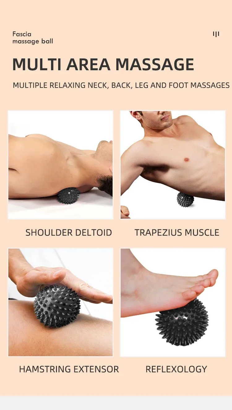 Description Picture 5 of itemHot Sale PVC Material Muscle Deep Tissue Yoga Massage Rolling Massage Fascia Ball