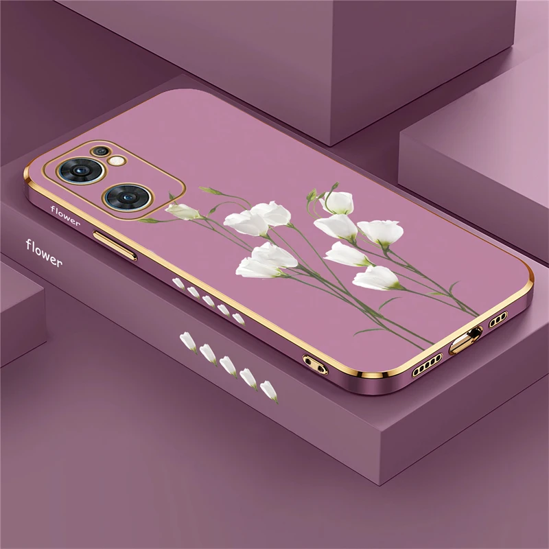 Floral Design Soft Phone Case - Elegant Flower Pattern Cover