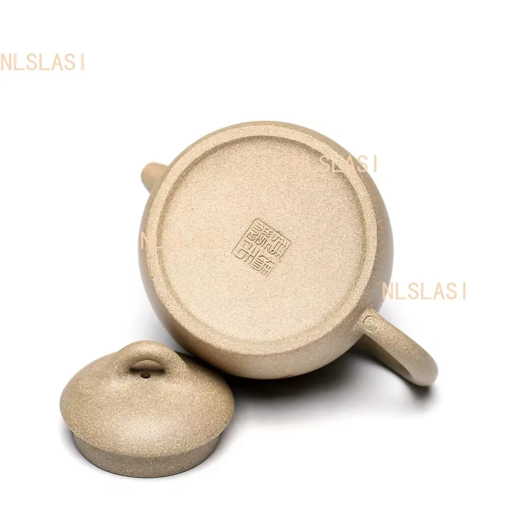 280ml Chinese Yixing Purple Clay Teapots Raw Ore Section Mud Dragon Egg Tea Pot Home Hand Painted Tea Kettle Teaware Supplies