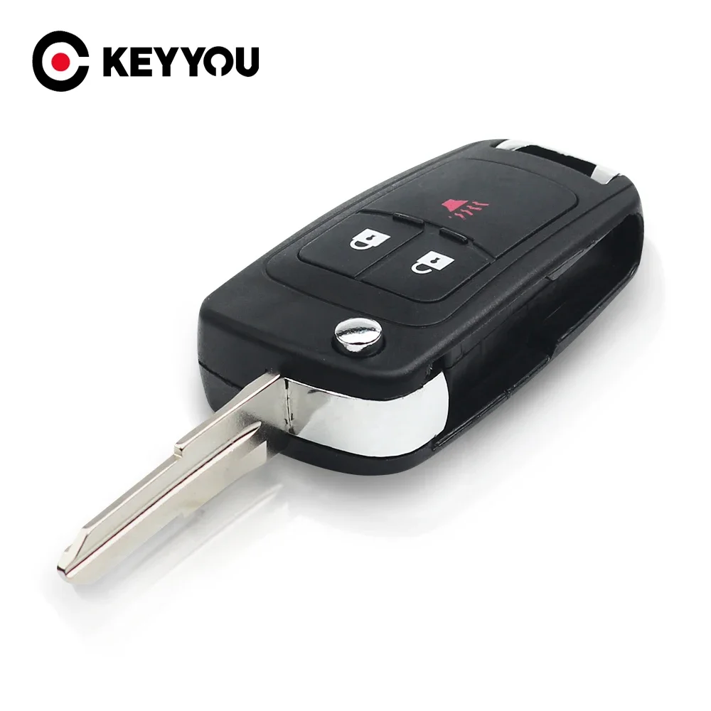 

KEYYOU For Chevrolet Spark 2012 2013 2014 2015 2016 3/2+1 Buttons Remote Car Key Shell Case Flip