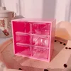 Six grid desktop storage box, small drawer, mini tent, cute dormitory shelf storage box, six grid storage box 1