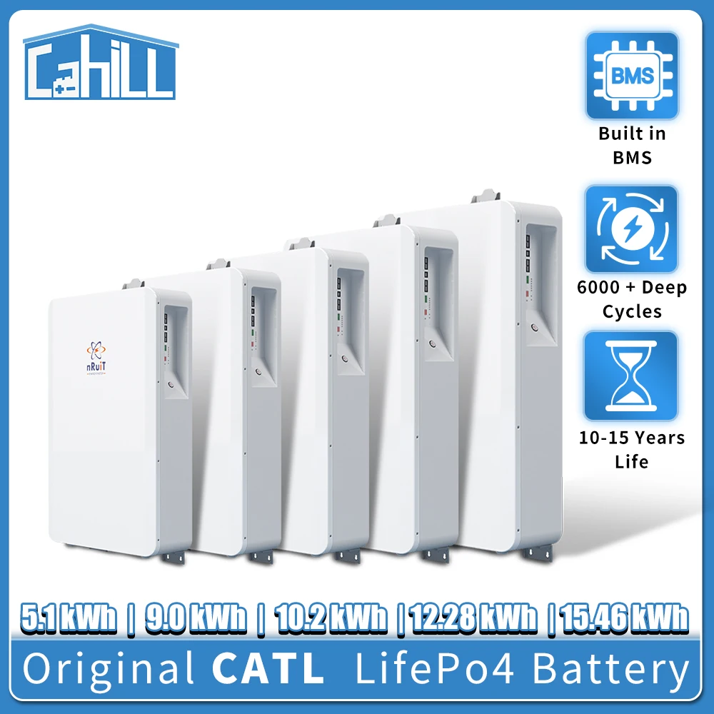 Batterie Lifepo4 48v, 100ah, 200ah, 300ah, Pour Maison Connectée, 5kw