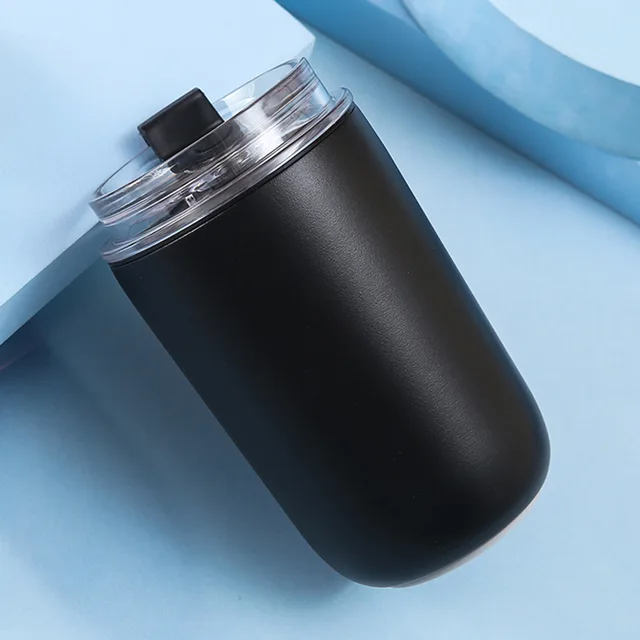 Mini tasse isotherme avec paille, jolie tasse à café, tasse de voyage, bouteille sous vide portable en acier inoxydable, pour la maison, le bureau, l'extérieur, cadeau_voghion.com