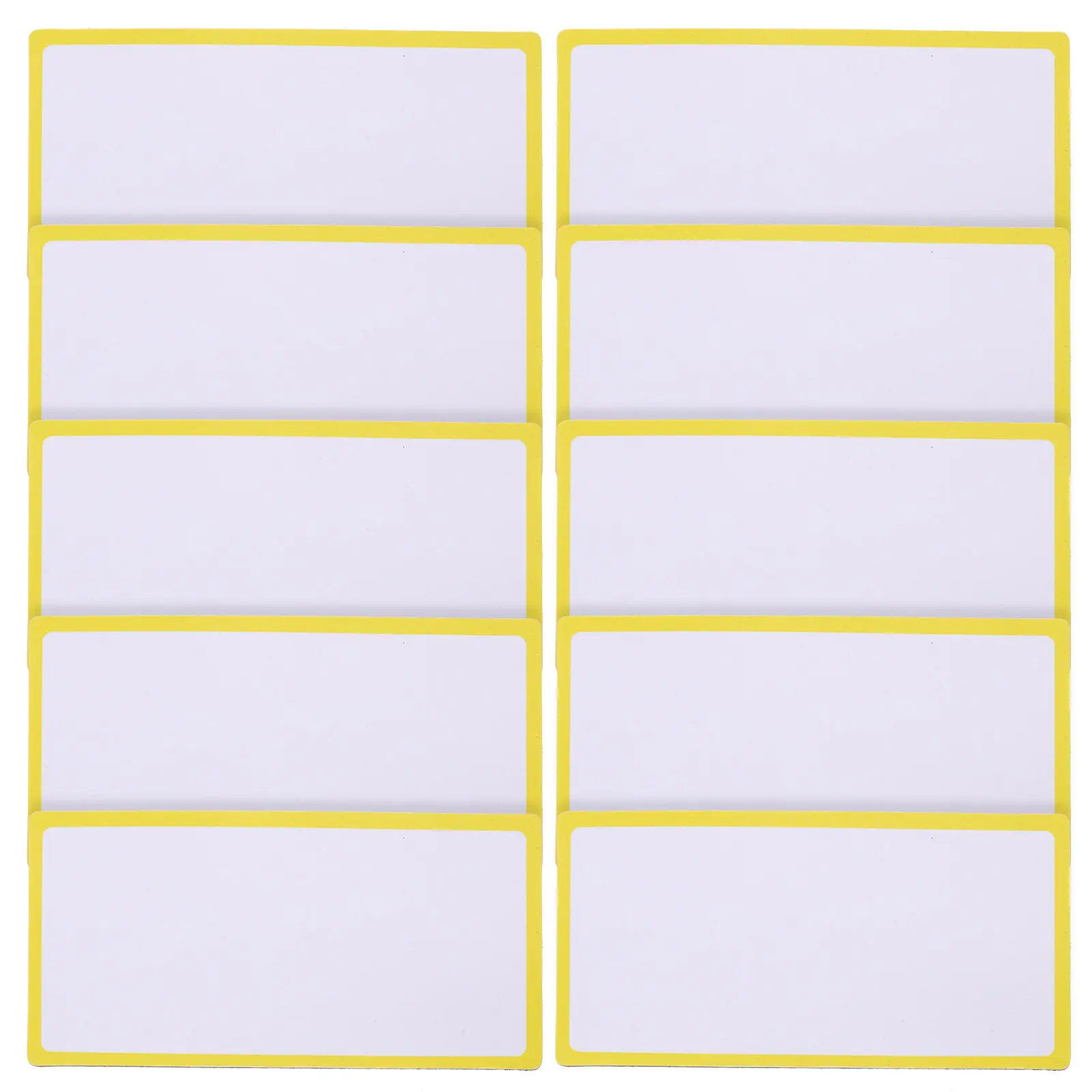 10Pcs 자기 이름표 재사용 가능한 건식 지우기 라벨 가정용 사무실 교실 화이트 보드 용 쓰기 가능 이름표