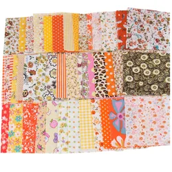 50 Piece Set of 10x10cm Square Cotton Fabric for Patchwork Quilting and DIY Crafts (Style 5)