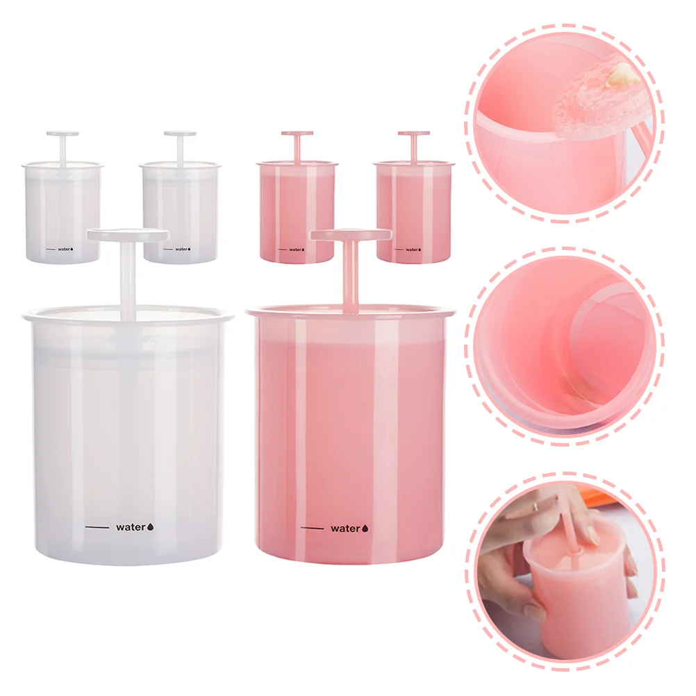 

6pcs Facial Cleansing Foamer Manual Shower Gel Making Cup Maker for Washroom