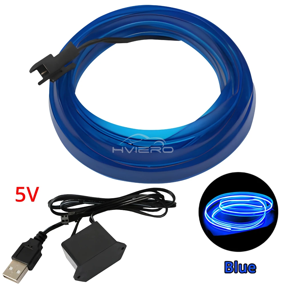ตัวเลือกสินค้า สายไฟ LED ยืดหยุ่น ตกแต่งภายในรถ 12V