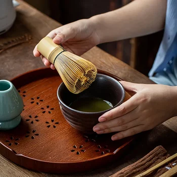 Japanese Matcha Tea Set with Bamboo Accessories 1