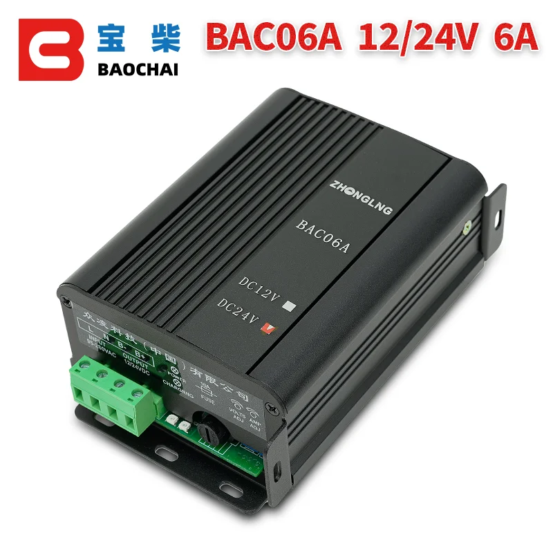 Gerador Diesel Automático Trickle Inteligente Carregador de Bateria Substitua Smartgen Bac06a 12v 24v 6a