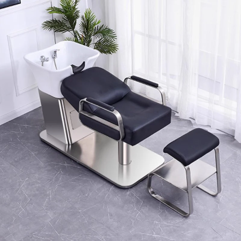 Head Spa Shampoo Chair Shower Beauty Salon Luxury Barber Hair Wash Chair Massage Makeup Massageador Salon Furniture LJ50SC