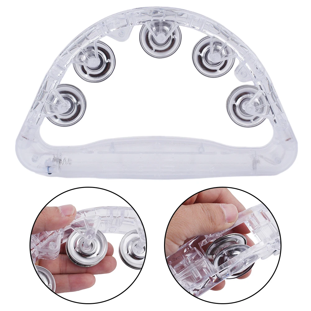 Hand Percussion Tambourine Musical Instrument Sensory Toy Musical Instruments Parts Percussion Tambourines