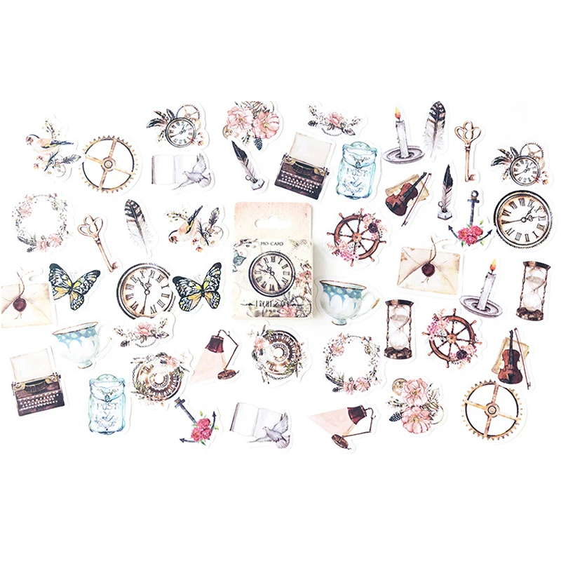 

40box/lot Narrate Chapter Stickers Decorative Stationery Stickers Scrapbooking DIY Stationery