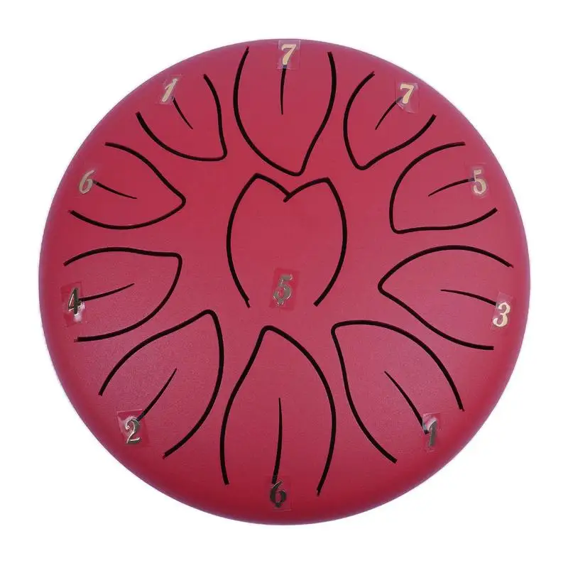 Ethereal Drum Hand Drums 6 inches 11 Notes Rain Drum Instrument Portable Steel Tongue Meditation for Music Education
