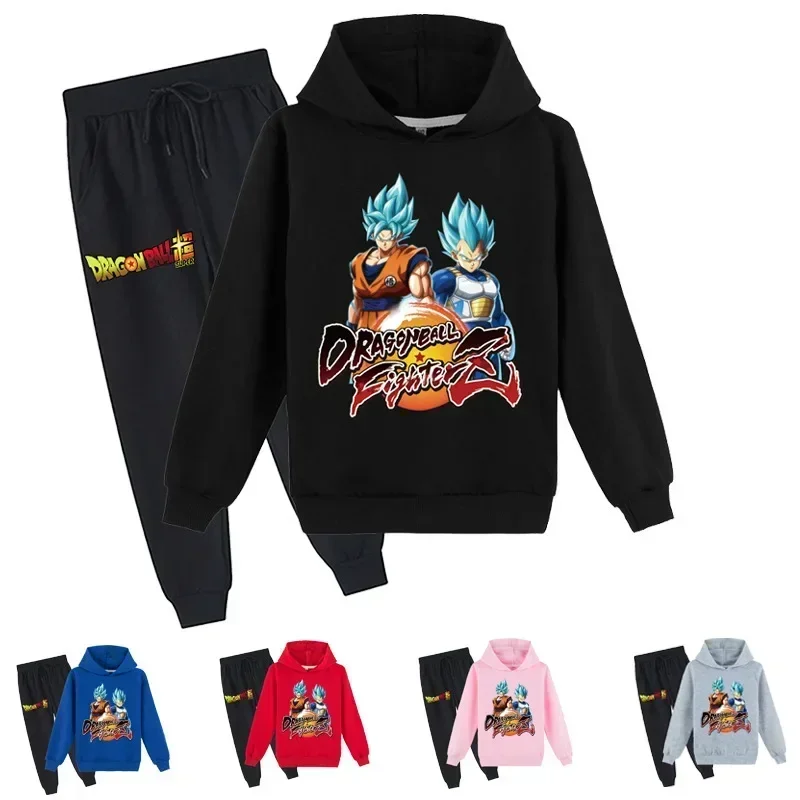 

Children's Clothing Printed Dragon Ball Hoodie + Trousers Set Tiny Cottons Kids Winter 2024 Child Sweatshirt Christmas Present