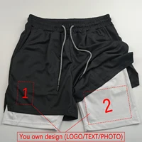 Customized Men's and Women's Sports Shorts Quick drying Double layered 2-in-1 Shorts Team Customized Exclusive Customization 2