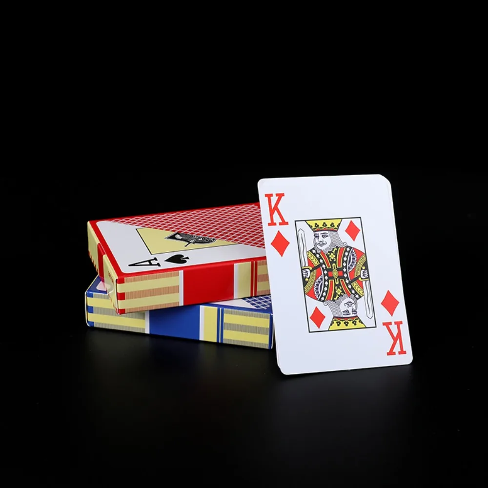 Flexible Waterproof Playing Card PVC Plastic Scrub Poker Club Cards Smooth Large Font Texas Hold'em for All Poker Games
