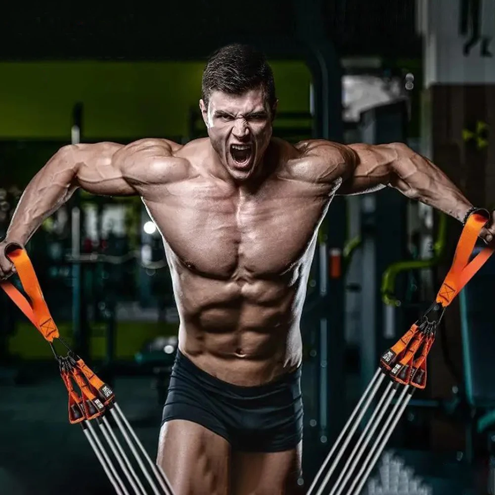 Heavy Duty Resistance Bands Set for Muscle Training and Fitness Workouts