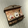 Wooden Home Miniture Key Hook Ornamental Metal Tableware Model Wall Handbag Hanger Everyday Convenience Homeware Decor Door 5