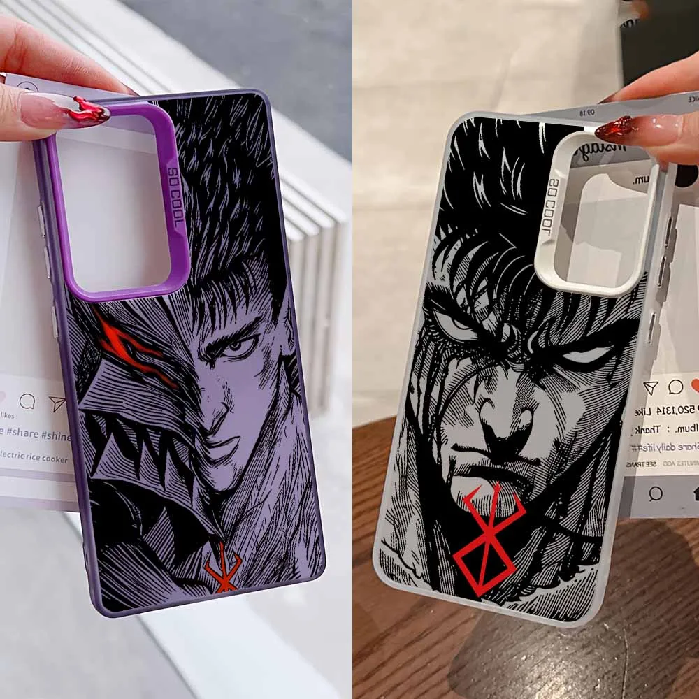 Berserk Fantasy Anime Colorful Silicone Phone Case