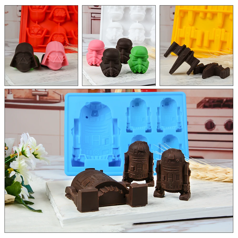 Star Wars Silicone Chocolate Candy Jello Molds Christmas Birthday Holiday