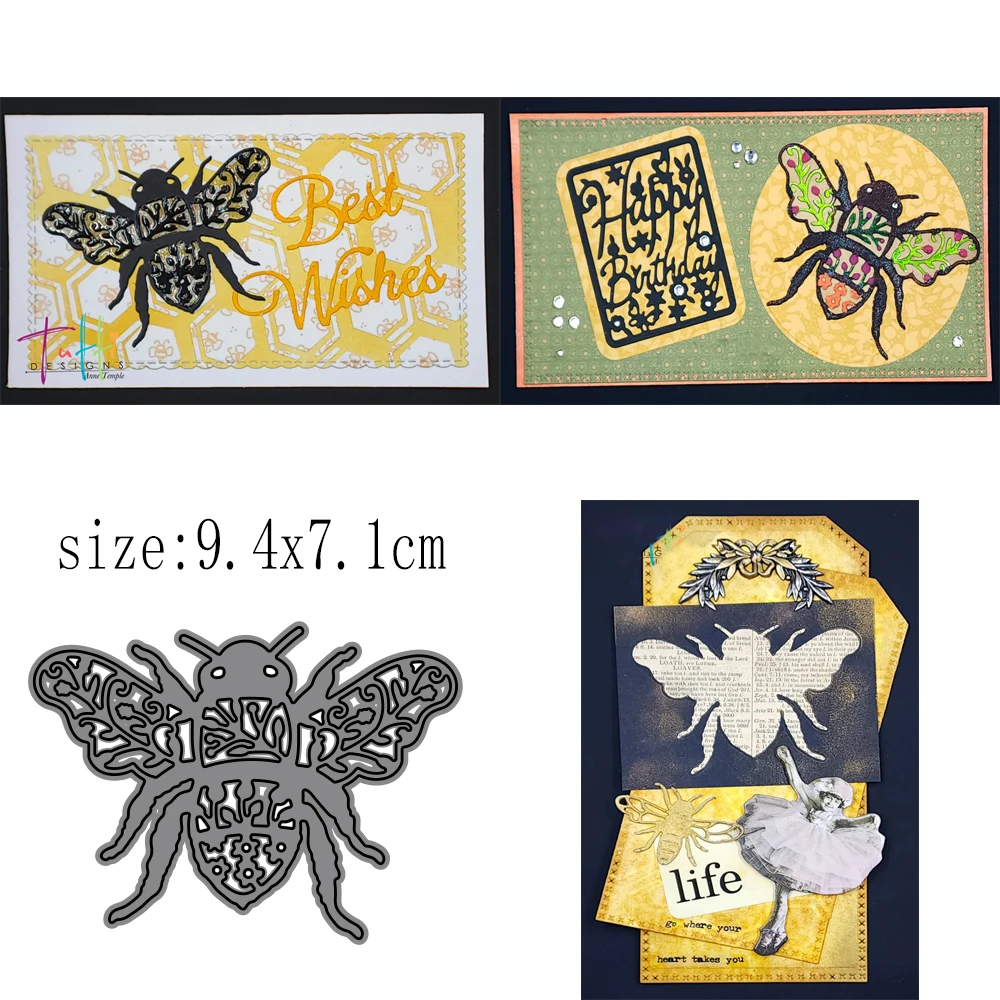

Hardworking Bees Metal Cutting Dies Cutting Dies Decorations Scrapbooking Paper Craft Knives Templates Blade Dies Set Hot Sale
