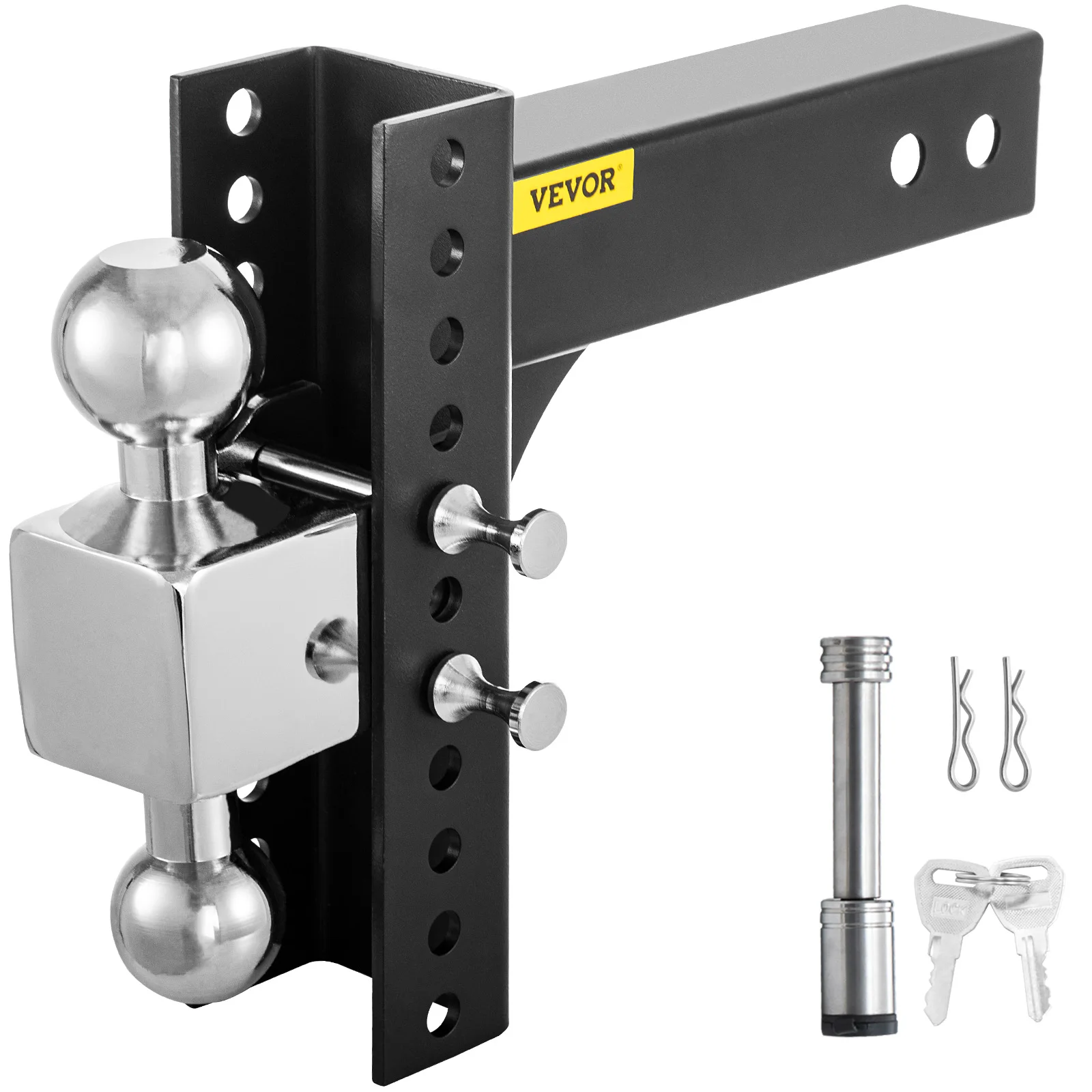 VEVOR Ricevitore Per Gancio Di Traino Da 50 Mm, Resistenza Alla Rottura Di 29 9 T Gancio Di Traino Con Perno Di Bloccaggio Con Anello A D 92566254
