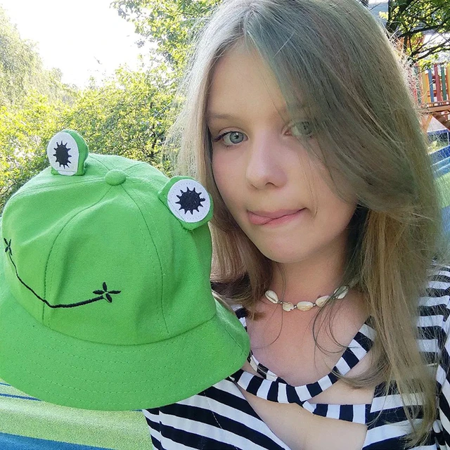 2022 New Frog Bucket Hats Women Summer Plain Female Panama Beach Fishing  Hiking Fisherman Cap Sunscreen Child Sun Hat - AliExpress