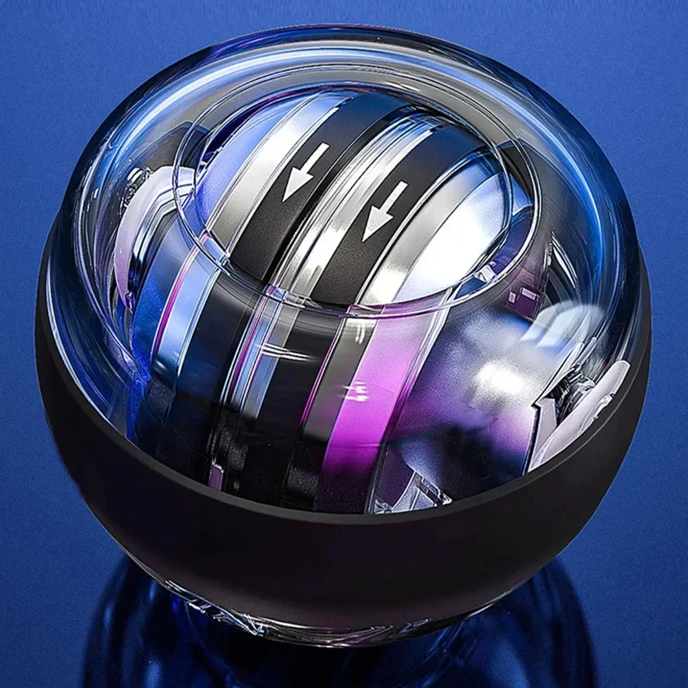 1Pcs Powerball Gyroscopic Power Wrist Ball Hand Muscle Force Trainer Exercise Strengthener Self-starting Gyro Ball Gyroball Arm