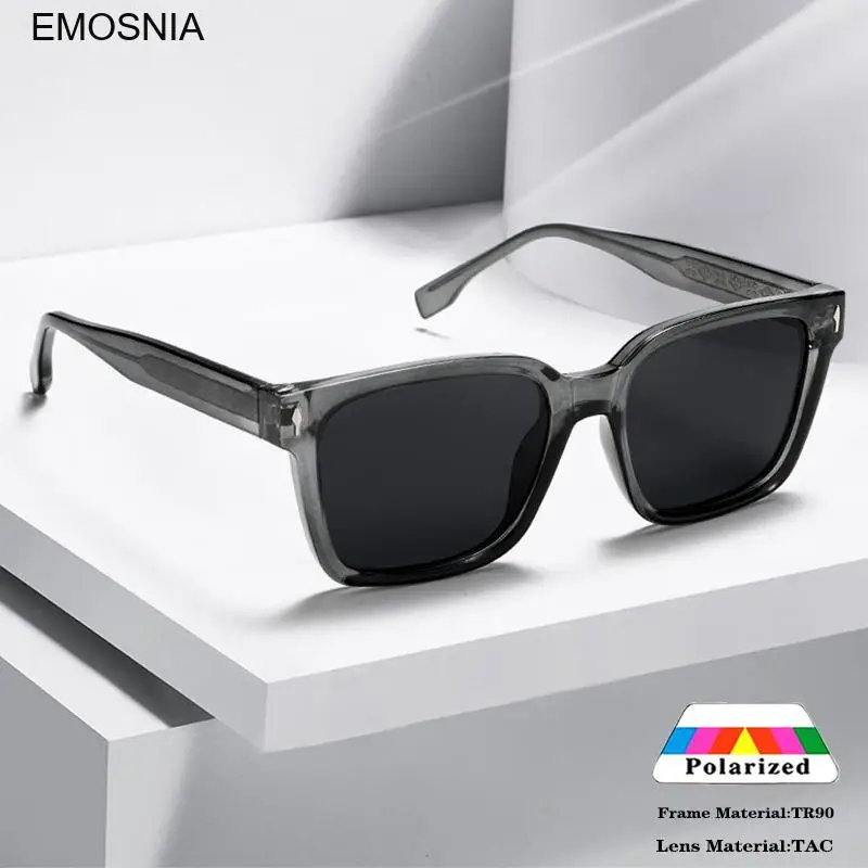 

New Polarized Square Frame TAC Sunglasses for Men Glasses Fashion Trendy Comfortable Designer UV400 Sunscreen Eyewear for Women