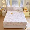 100% Cotton Fitted Sheet Floral Style Bed Cover Skin-friendly Bedsheet 90/100/120/150/180cm Bed Linen sabanas (No Pillowcase) 4