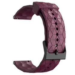 Silicone Strap 22mm Watchbands - Vibrant Wristband Belt Bracelet Accessories for 22mm (Winered)