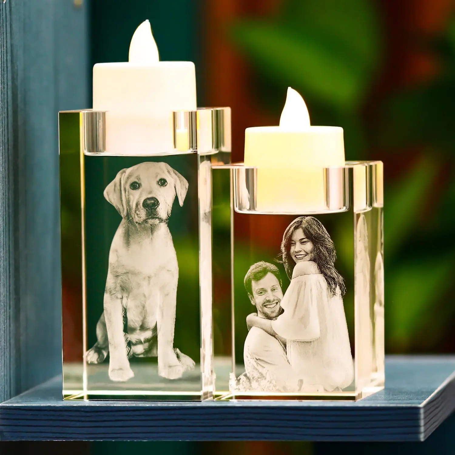 Personalized Photo Crystal Candle Holder 1 | Personalized Photo Crystal Candle Holder 11