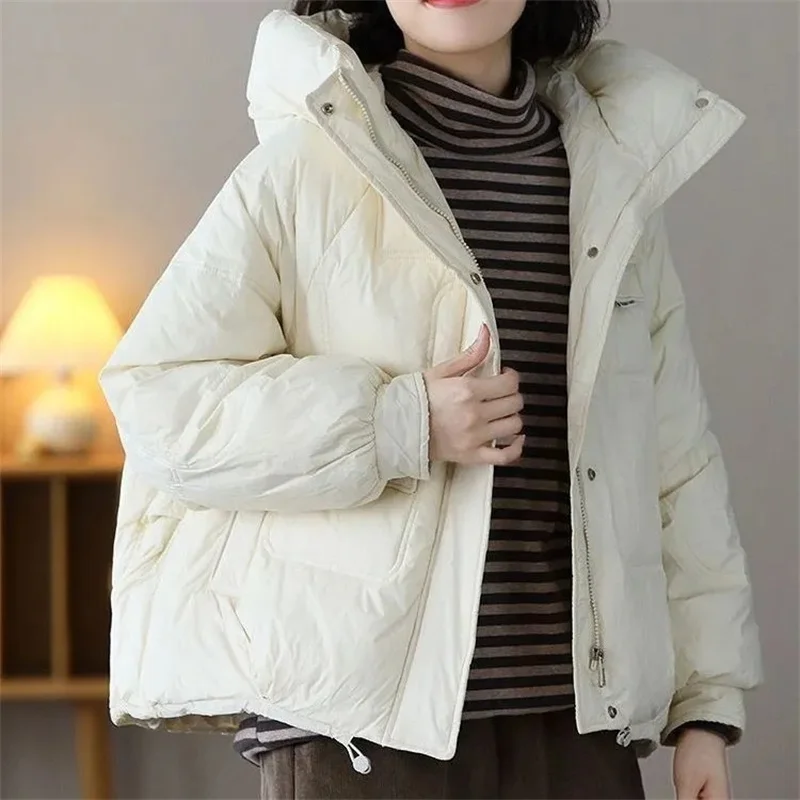 Down Cotton Jacket Women Short 2022 Winter Korean Version of Fashion With a Small Man Thick Bread Coat Loose Cotton Jacket Woman