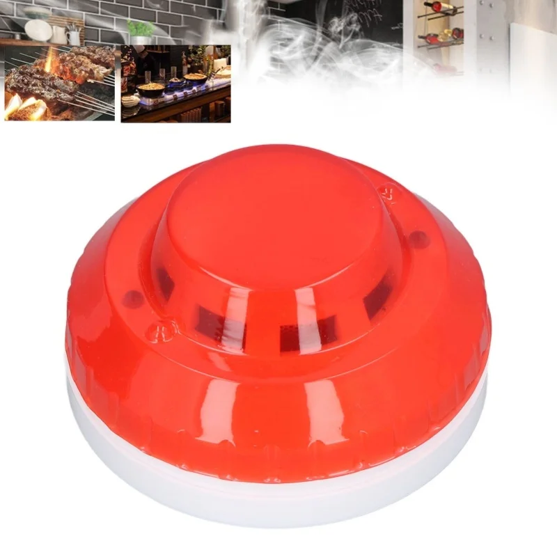 Smoke Detector Photoelectric Prevent Interference Small Wired Fire Alarm For Home Hotel Factory DC 12-24V - 6