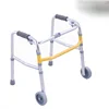 Children's Aluminum Walker Lower Limb Rehabilitation Walker with Wheels Adjustable Training Standing Frame Easy Folding Walker 6