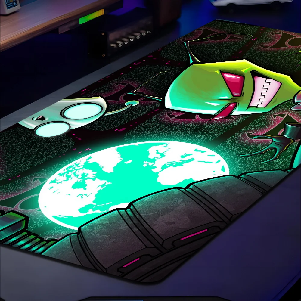 Comedy Anime I-Invader Z-Zim INS Tide Large Gaming Laptop Computer Desk Mat Mouse Pad Mouse Mat Notbook Mousepad Gamer 3